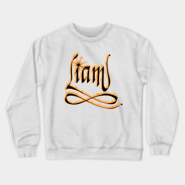 Liam - male name Crewneck Sweatshirt by AhMath